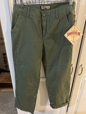 Pantalones para mujer Caribbean Joe Let Go de algodón y spandex verde oliva talla 6 nuevos con etiquetas Foto 1 de 4