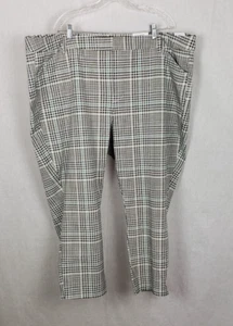 Pantalones de tobillo rectos Pixie azul marino antiguos para mujer 26 cuadros tiro alto elásticos Academia - Imagen 1 de 6