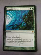 MTG 4x Creeping Corrosion Mirrodin Besieged Regular Rare LP