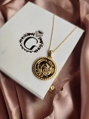 1988 1/10 Oz Panda Coin Chain Without Stone Pendant With 14k Yellow Gold Plated - Image 1 of 4