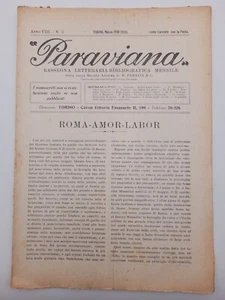 Paraviana n.3 year 1930 Rome Amor Labor - La sagra del pane - Picture 1 of 2