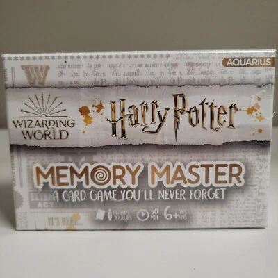 Wizarding World of Harry Potter MEMORY MASTER A Card Game You Never Forget, NEW - Image 1 of 2