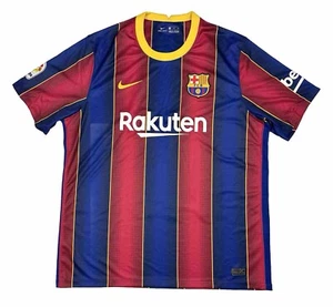 Barcelona FC Nike Dri-Fit Home Football Soccer Jersey Size XL Rakuten Unicef - Foto 1 di 13