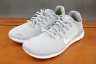Nike Free Rn Shoes Womens 7 Wolf Gray White Mesh Low Top Lace Up Running
