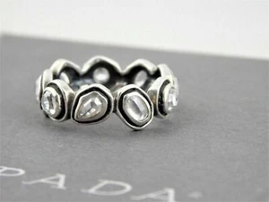 Anillo de eternidad Silpada plata esterlina circonita cúbica brillante R2807 talla 9 - Imagen 1 de 12