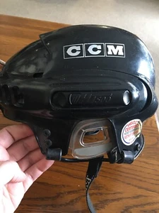  CCM HT500 BLACK ADJUSTABLE HOCKEY HELMET Small - Picture 1 of 8