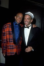 Steve Rubell and his lawyer Roy Cohn circa 1985 in New York City Old Photo 1