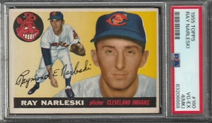 1955 Topps Baseball Ray Narleski #160 PSA 4 ROOKIE Fresh slab VG-EX F24 Sharp - Picture 1 of 2