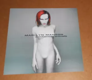 Marilyn Manson Mechanical Animals Poster 2-Sided Flat Square 1998 Promo 12x12 - Picture 1 of 2