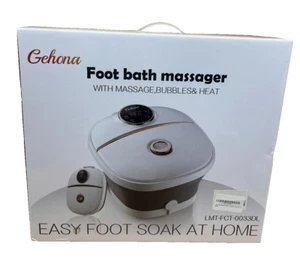 Collapsible Foot Spa Massager with Heat Bubble Pedicure Foot Bath Tub Soaker - Picture 1 of 13