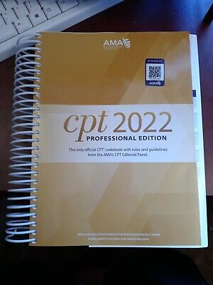 CPT Professional 2022 By American Medical Association 2021 Spiral Never Used • 64.05$