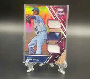 2017 Elite Extra Edition Triple Materials Purple #16 Yadier Alvarez/25 - Picture 1 of 7
