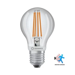 Ledvance 7.3W Built in PIR Sensor GLS/A60 Filament E27 Motion Sensor Light Bulb - Picture 1 of 12