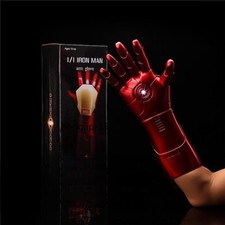 Iron Man's Cosplay Helmet Jarvis Armor Wearable LED Mask Gloves Arm Boy Toy Gift