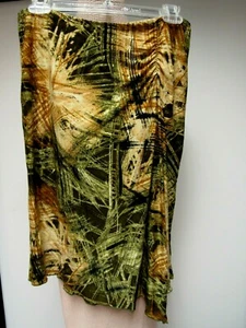 Vintage Maria Gabrielle Strickrock seitlicher Punktsaum Geo schwarz schokobraun hellbraun S EU - Bild 1 von 6