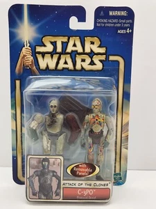 Hasbro Star Wars Attack Of The Clones C-3PO Protocol Droid 1:16 Scale 4" Figure - Picture 1 of 19