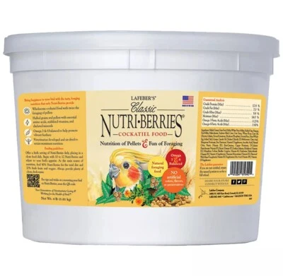 LAFEBER'S Classic Nutri-Berries Pet Bird Food, Made with Non-GMO and Human-Ingredients,...