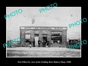 OLD 8x6 HISTORIC PHOTO OF PORT ELLIOT SA THE GOLDING BOOT MAKERS SHOP c1880 - Picture 1 of 1