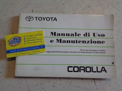 LIBRETTO USO E MANUTENZIONE TOYOTA COROLLA - EDIZIONE 98 - ORIGINALE - Immagine 1 di 2