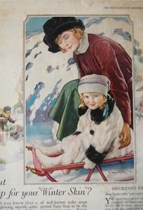 Antique FAIRY SOAP Advertisemement 1919 Magazine Page Vanity Chabby Chic Art - Picture 1 of 11