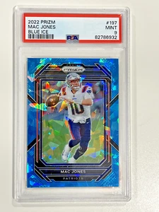 2022 Prizm Mac Jones #197 Blue Ice /99 SP PSA 9 GEM MT - Picture 1 of 2