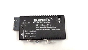 Transition Networks M/E-ISW-FX-01 Industrial Media Converter BaseTX To BaseFX - Picture 1 of 4