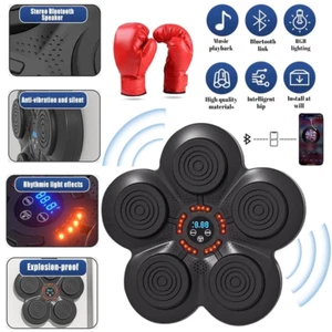 Music Boxing Machine Wall Mounted Smart Bluetooth Music Boxing Trainer, Black - Picture 1 of 12
