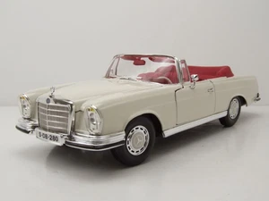 Mercedes 280 Se Cabrio (W111) 1966 Crema Coche a Escala 1:18 Maisto - Imagen 1 de 9