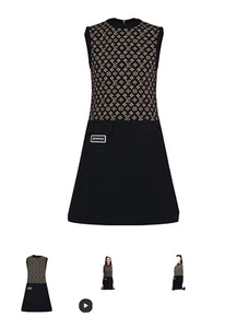 NWT authentic Louis Vuitton MONOGRAM KNIT A-LINE MINI DRESS 1A92AF Fr 40 - Picture 1 of 6