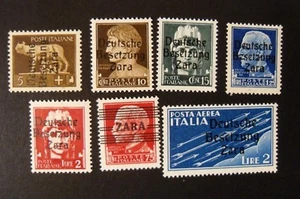 Deutschland, Germany Reich ITALY 1943 Zara " F.d'ITALIA SVR " Lot 7 Werte postfrisch ** - Bild 1 von 2
