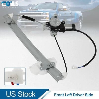 Regulador de ventana eléctrica con motor para Mitsubishi Mirage 1997-2000 sedán delantero izquierdo Foto 1 de 4