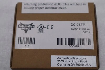NEW Automation Direct D0-08TR DirectLOGIC Relay Output Module STOCK K-114C - Image 1 of 2
