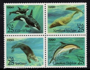 USA 1990 fishes - Sea Mamals - marine life MNH** - Picture 1 of 1