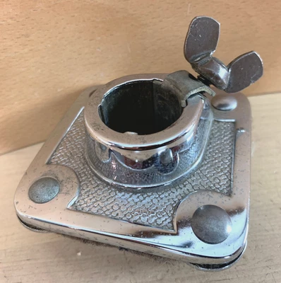 LUDWIG 1610 Bass Drum Tom Post Holder Mount Bracket Part 70s 80s Vtg Complete US - Image 1 of 4