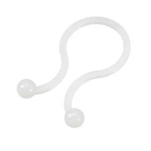 50pcs Twist Lock Cable Wire Ties Nylon U Shape Save Place 10.5mm Dia White - Afbeelding 1 van 4