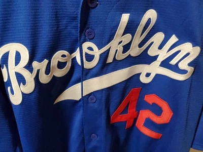Camiseta deportiva para hombre Jackie Robinson #42 2Xl azul de los Brooklyn Dodgers Foto 1 de 3