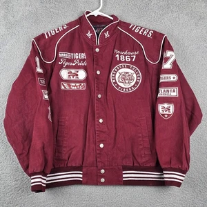 Morehouse College Varsity Jacke Herren Medium Tigers BigBoy Gear weinrot Patches - Bild 1 von 12