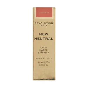 MAKEUP REVOLUTION Pro New Neutral Satin Matte Lipstick Undress NEW BNIB - Picture 1 of 3