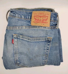 Pantalones de mezclilla Levi's 510 azul oscuro ajustados pierna recta talla 34x30 - Imagen 1 de 15