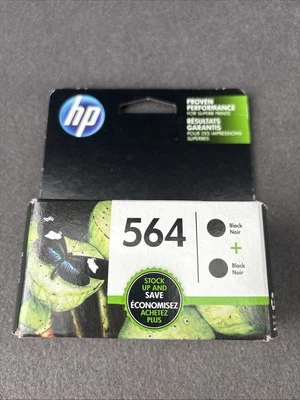 2 cartuchos de tinta negra HP 564 (C2P51FN) caducados 2019 Foto 1 de 2