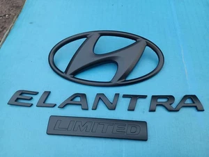 Hyundai Elantra Trunk 2011-16 Black Limited Emblem Logo Lettering Set OEM Used - Picture 1 of 4