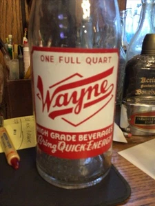 32 OZ ACL SODAFLASCHE WAYNE GETRÄNKE DETROIT MICHIGAN 1948 HOCHWERTIGE GETRÄNKE - Bild 1 von 6