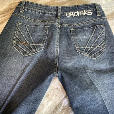 RETRO Akademiks Jeans Mens 28 x 29 Blue Denim Pants pants logo  Hip Hop AKDMKS - Image 1 of 4