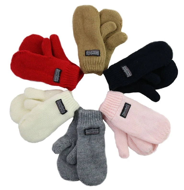 Mitones forrados de lana unisex para niños pequeños y niños Foto 1 de 1