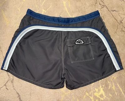 Rainbow Sundek 38 Gray Beach Board Shorts Swim Trunks Bathing Suit Size 38 XL - Image 1 of 4