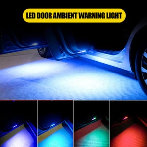 Car Door Light LED Safe Anti-collision Emergency Signal Lamp USB Charging - Foto 1 di 12