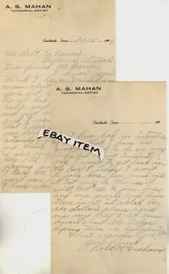 1904 Robert Graham A.S MAHAN Smithville Texas FRISER Tonsorial Künstler Briefkopf - Bild 1 von 1