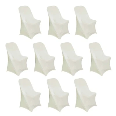 10 Folding Stretch SPANDEX CHAIR COVERS Wedding Reception Event Decorations - Image 1 of 2