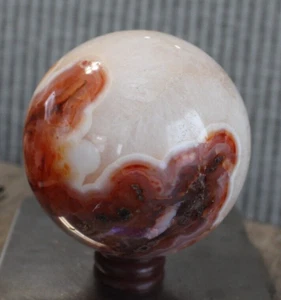 KARNEOL KUGEL 77,7 MM / 674,3 GRAMM - Bild 1 von 7