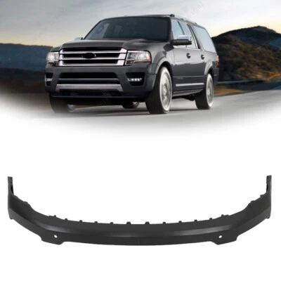 Front Upper Bumper Cover With Sensor Hole New Fit For 2015-2017 Ford Expedition Foto 1 de 4